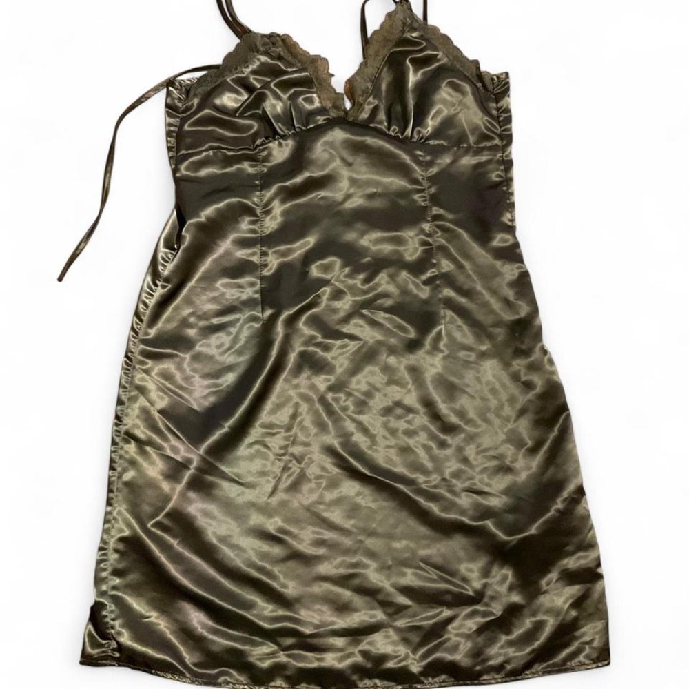 Satin lace trim #y2k #fairycore mini dress